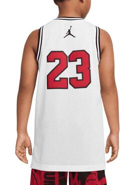 Camiseta Jordan 23 branca para crianças