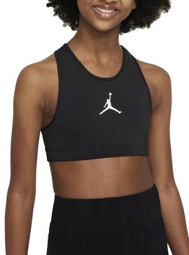 Top  Jordan Preto Jumpman para menina.