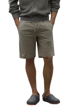 Shorts Ecoalf Ethica cáqui para homem.