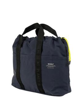 Bolsa tote Ecoalf Akira azul marinho para mulher e homem