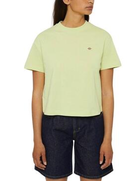 Camiseta Dickies Oakport Verde Para Mulher.