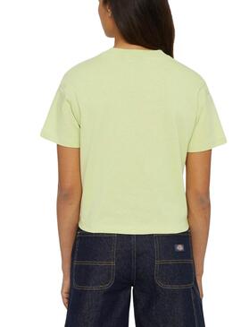 Camiseta Dickies Oakport Verde Para Mulher.