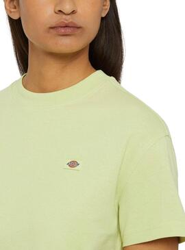 Camiseta Dickies Oakport Verde Para Mulher.