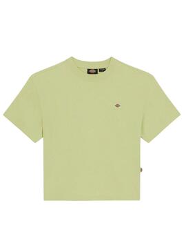 Camiseta Dickies Oakport Verde Para Mulher.