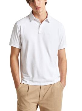 Camisa Polo Pepe Jeans Harper Branco Para Homem