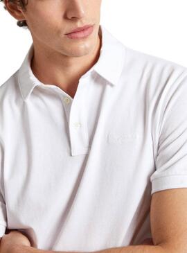 Camisa Polo Pepe Jeans Harper Branco Para Homem