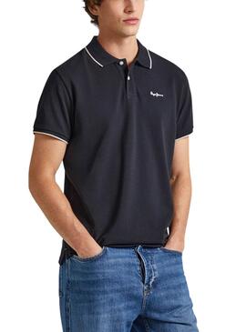 Camisa Polo Pepe Jeans Hans Preta para Homem