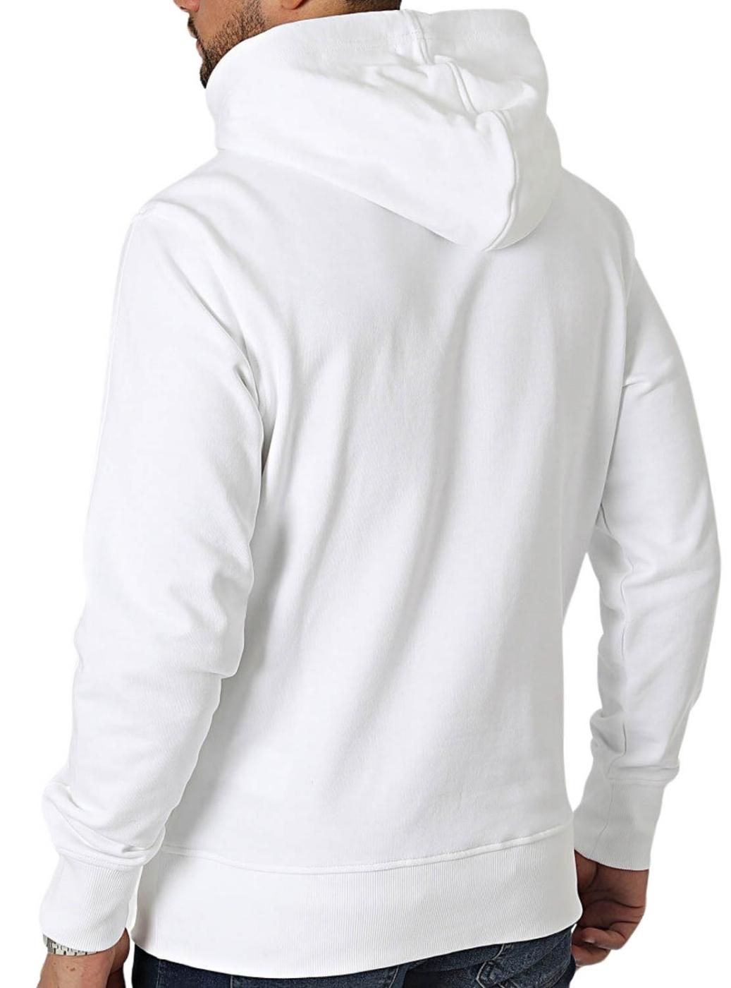 Moletom Calvin Klein Jeans Institutional Hoodie Branco