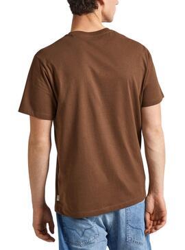 Camiseta Pepe Jeans Camille Marrom Para Homem