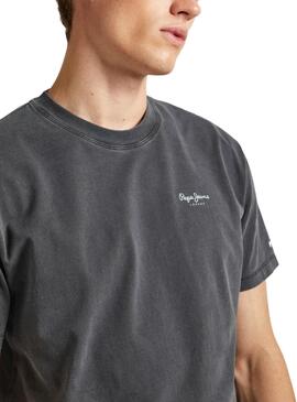 Camiseta Pepe Jeans Jacko Preto Para Homen