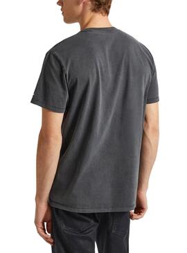 Camiseta Pepe Jeans Jacko Preto Para Homen