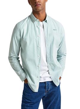 Camisa Pepe Jeans Peach Verde Para Homem