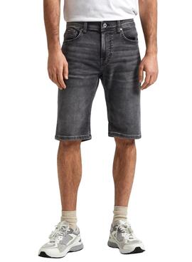 Shorts Pepe Jeans Slim Preto Para Homem