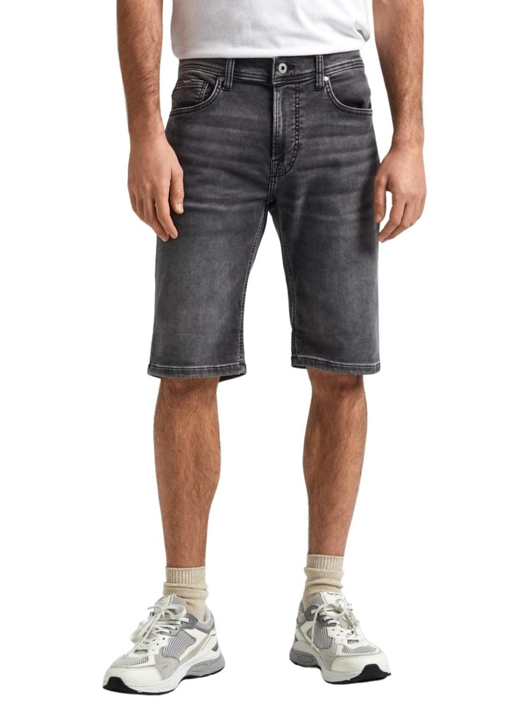 Shorts Pepe Jeans Slim Preto Para Homem