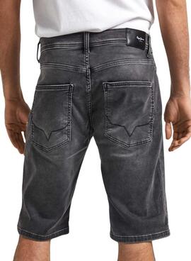 Shorts Pepe Jeans Slim Preto Para Homem