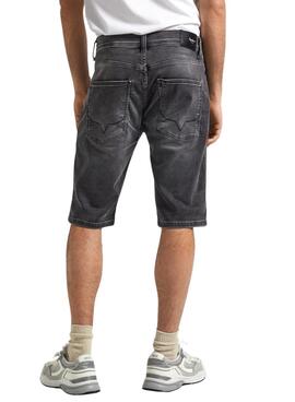 Shorts Pepe Jeans Slim Preto Para Homem