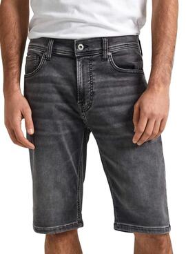 Shorts Pepe Jeans Slim Preto Para Homem