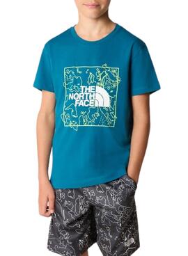 Camisa The North Face Teen Nova Azul para Meninos