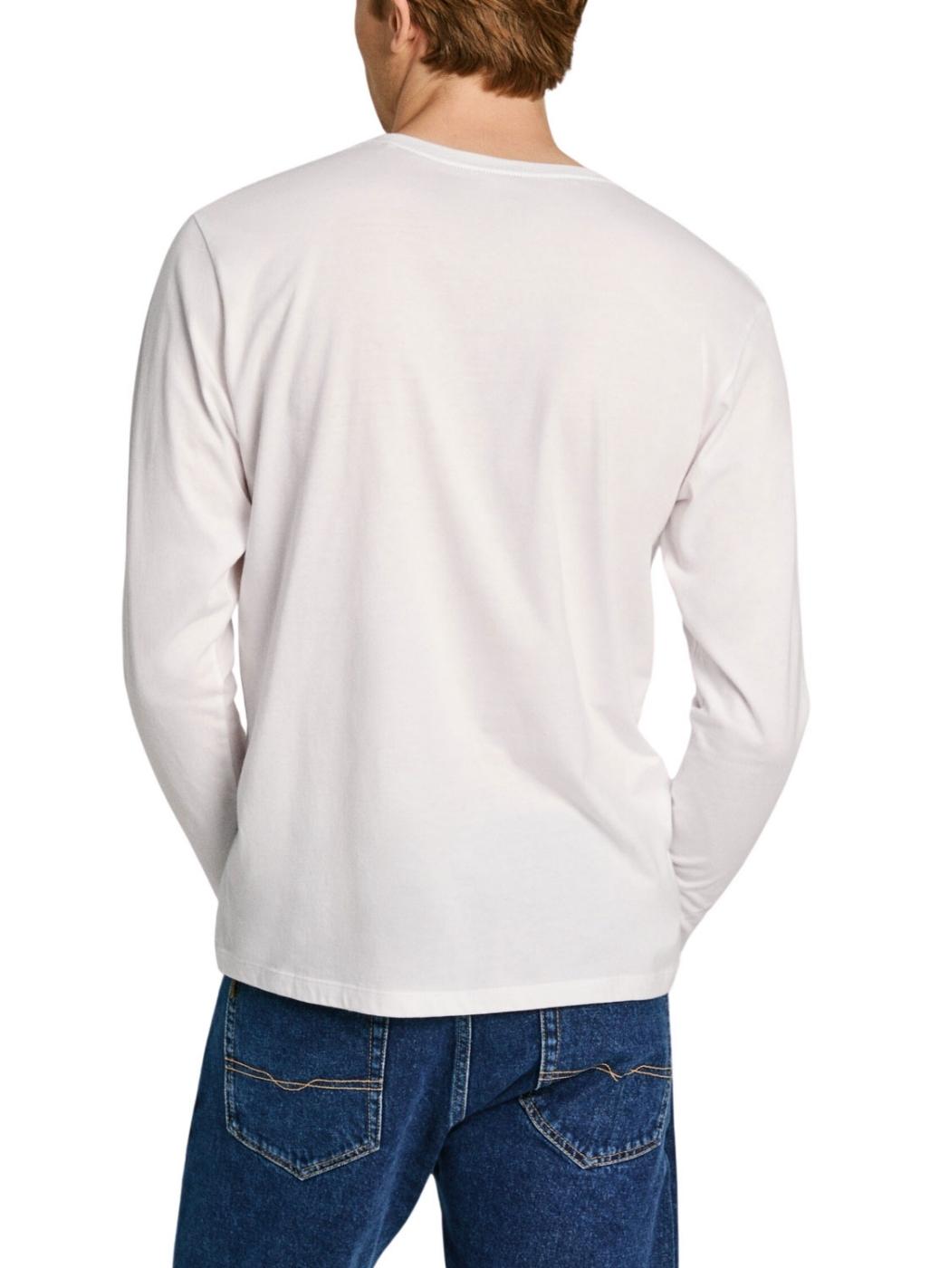 T-Shirt Pepe Jeans Eggo Long Branco para Homem