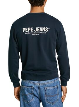 Moletom Pepe Jeans Sam azul marinho para homem