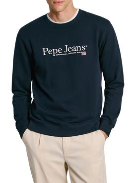 Moletom Pepe Jeans Sean azul marinho para homem