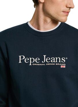 Moletom Pepe Jeans Sean azul marinho para homem