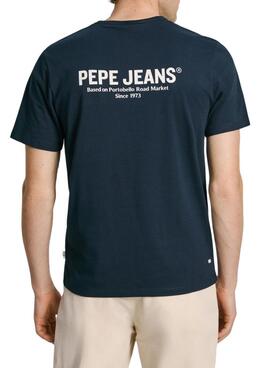 Camiseta Pepe Jeans Sam azul marinho para homem.