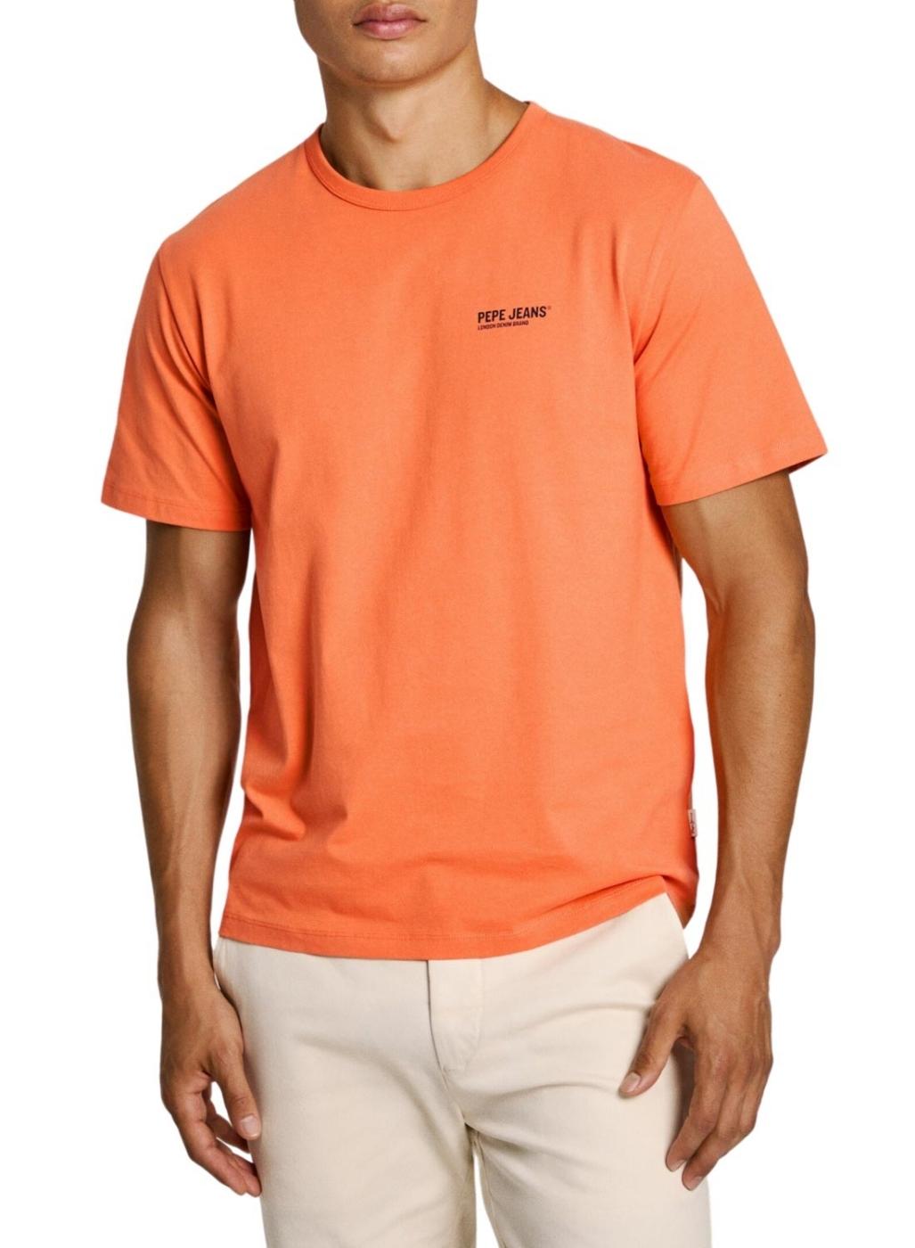 Camisa Pepe Jeans Sam laranja para homem