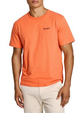 Camisa Pepe Jeans Sam laranja para homem