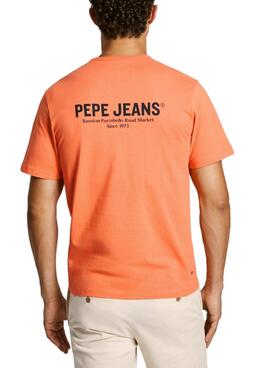 Camisa Pepe Jeans Sam laranja para homem