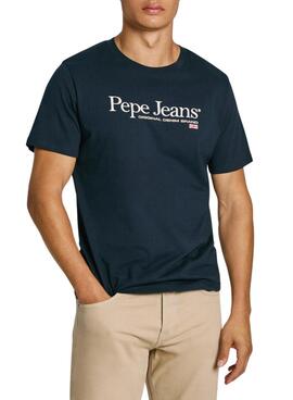 Camiseta Pepe Jeans Albert azul marinho para homem