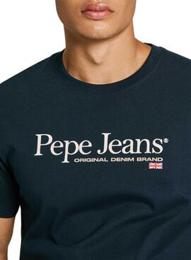 Camiseta Pepe Jeans Albert azul marinho para homem