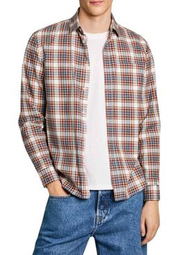 Camisa Pepe Jeans Macberth laranja para homem