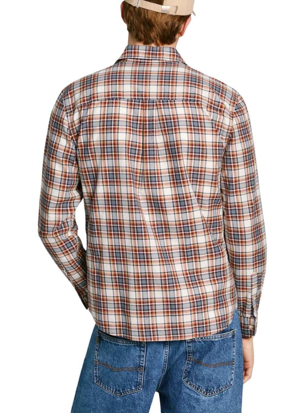 Camisa Pepe Jeans Macberth laranja para homem