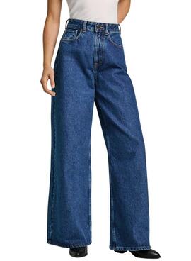 Calça Jeans Pepe Jeans wide leg para mulher