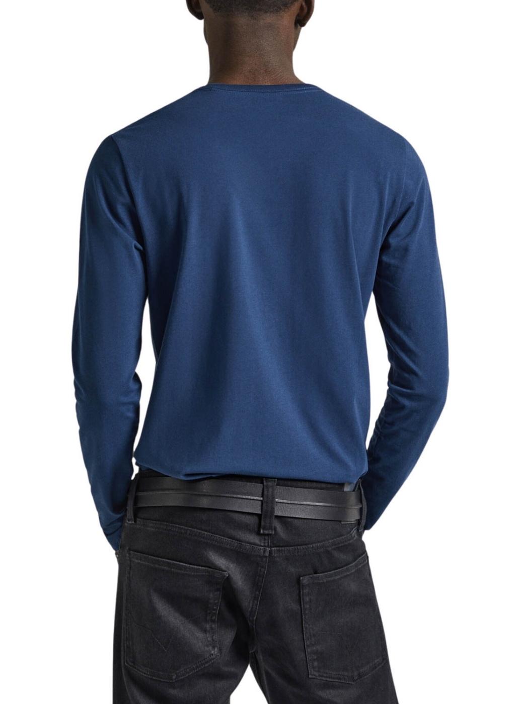 Camiseta Pepe Jeans Long azul para homem