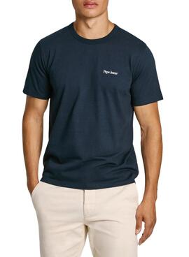 Camiseta Pepe Jeans Alfie azul para homem