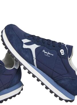 Sapatilhas Pepe Jeans Brit On azul para homem