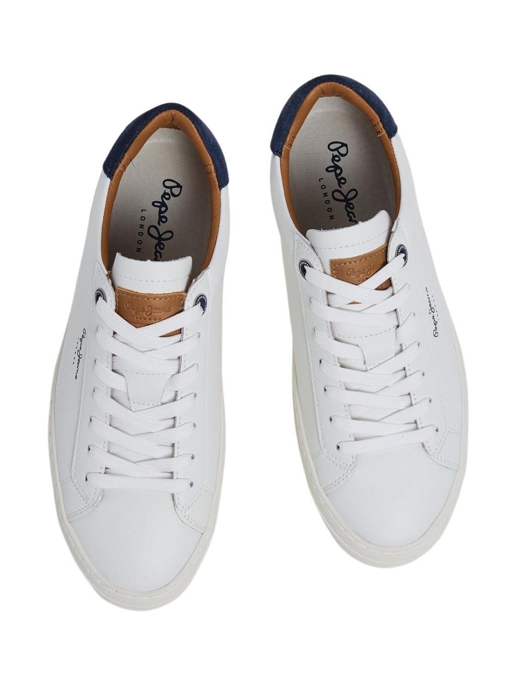 Tênis Pepe Jeans Yogi branco para homem.