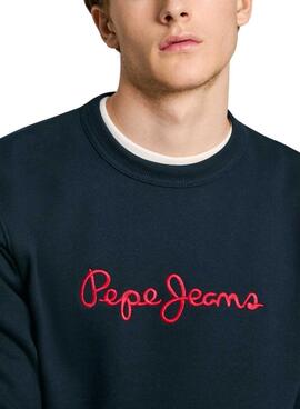 Moletom Pepe Jeans New Joe marinho para homem