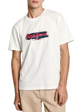 Camiseta Pepe Jeans Ashram branca para homem