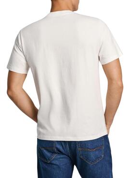 Camiseta Pepe Jeans Axel branco para homem