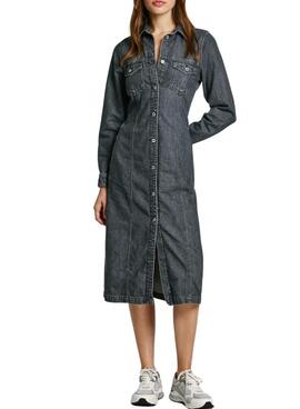 Vestido Pepe Jeans Shirt denim para mulher