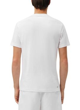 Camiseta Lacoste Croco XL branca para homem