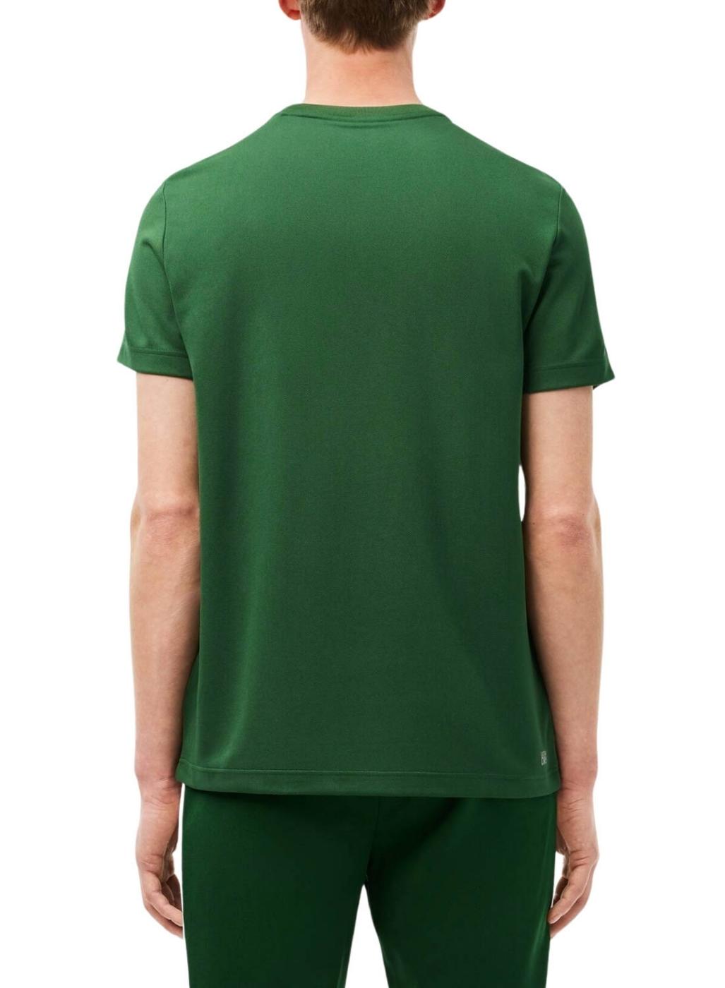 Camiseta Lacoste Monograma verde para homem