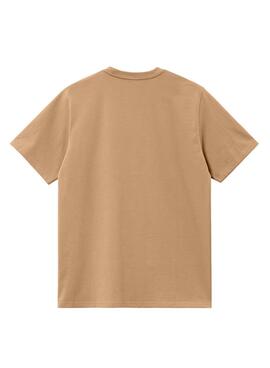 Camiseta Carhartt Script camelo para homem