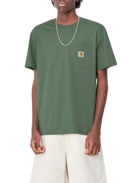 Camiseta Carhartt Pocket verde para homem