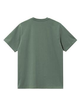 Camiseta Carhartt Pocket verde para homem