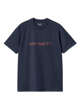 Camiseta Carhartt azul marinho para homem