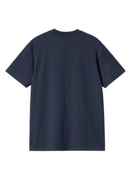 Camiseta Carhartt azul marinho para homem